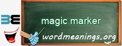 WordMeaning blackboard for magic marker